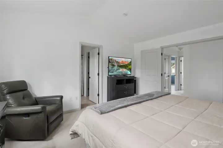 French doors to upper hallway