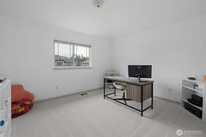 Spacious bonus flex room on upper level