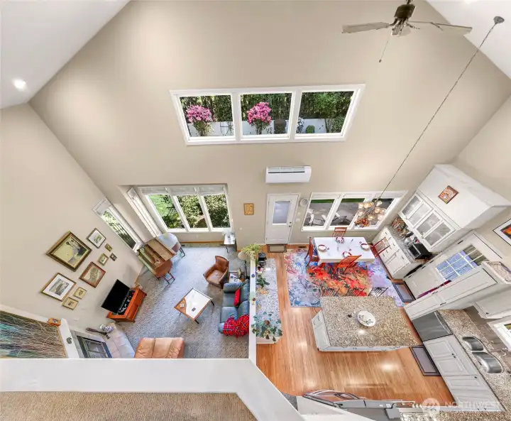 View from loft above
