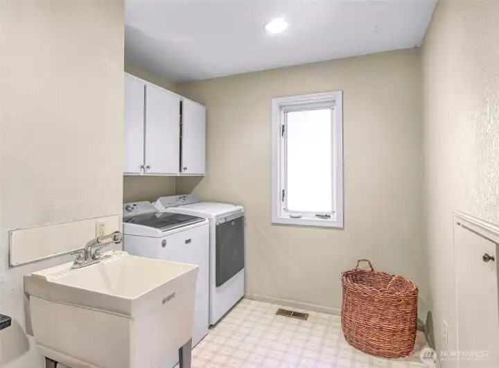 Main floor laundry room