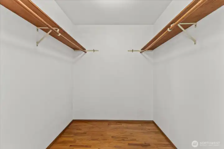 Primary suite walk-in closet Primary suite walk-in closet