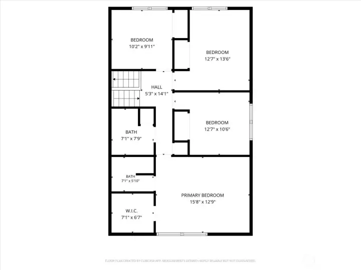 Upper level floorplan Upper level floorplan