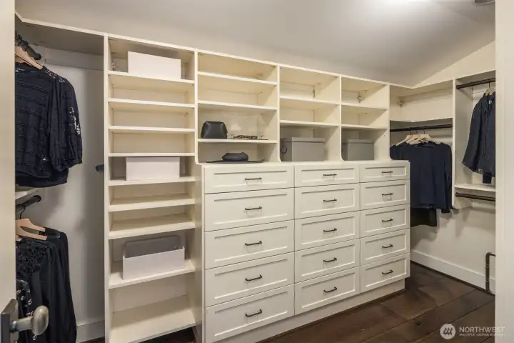 Primary closet Primary closet