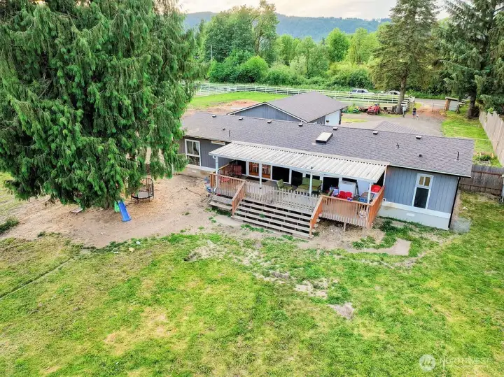 Back Deck & Yard