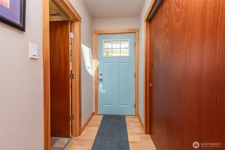 Hall to Full Bath & side deck