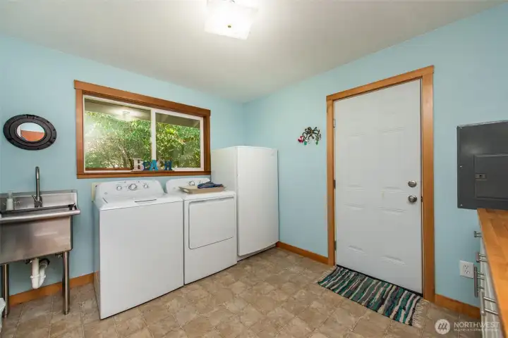 Utility off Garage