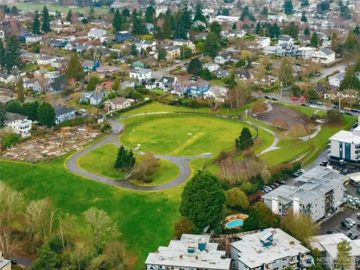 One minute away from Magnolia Manor Off-Leash Dog Park.