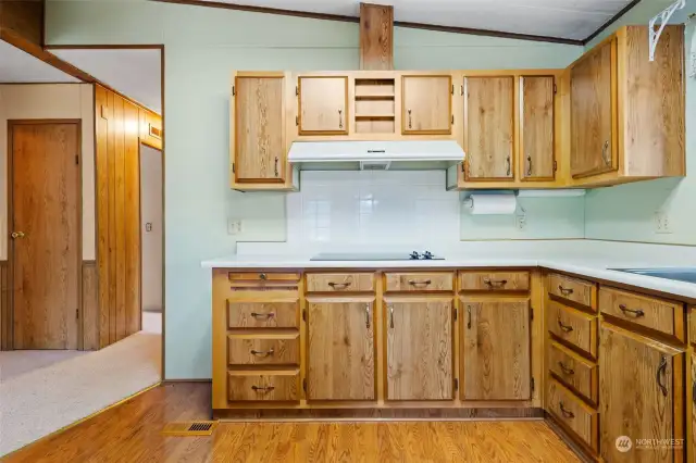 Beautiful hardwood floors.
