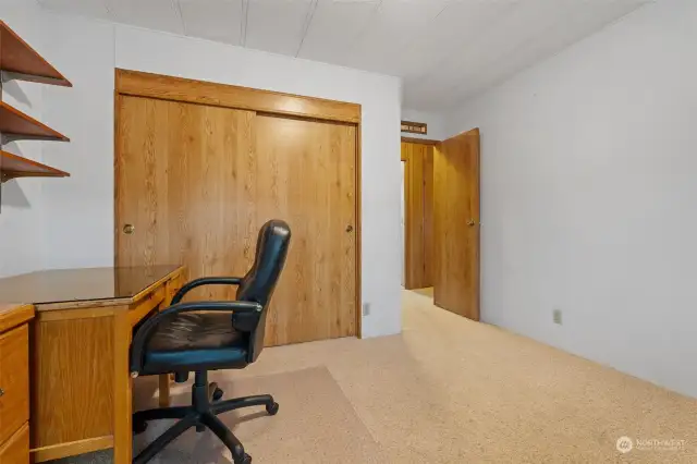 Second bedroom or a great office space.