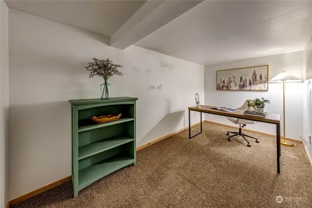 One of the 2 Additional Finished Rooms in Basement – Ideal for a home office