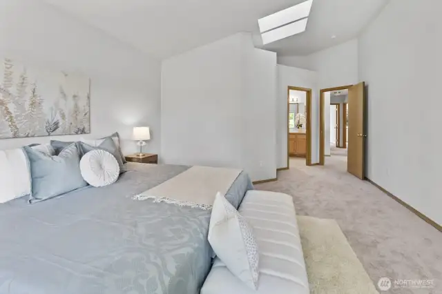 Primary Bedroom Features Skylight