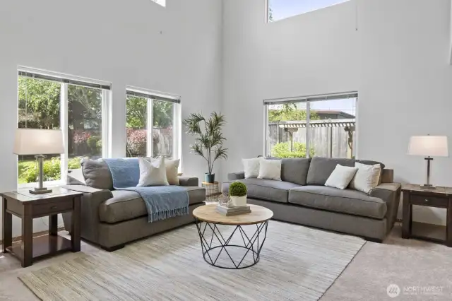 Soaring 17 foot Ceilings!