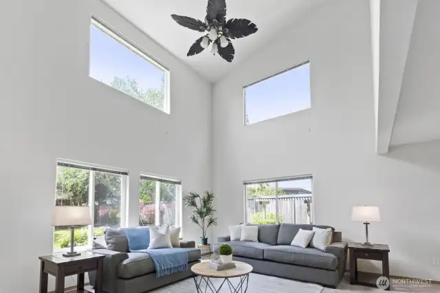Upper Windows Let in Tons of Light!