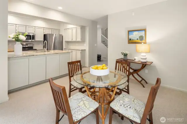 This room can also be used as a family room vs dining area.