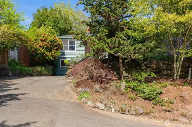 2 or more off-street parking spots! Lovely,  verdant location.