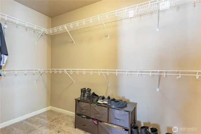 Primary walk-in closet