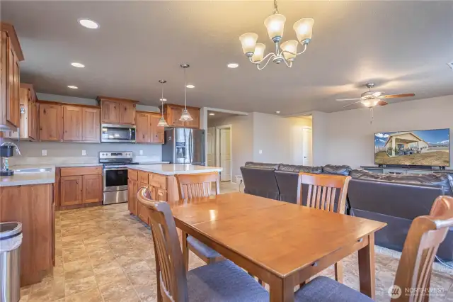 Dining area off of kitchen