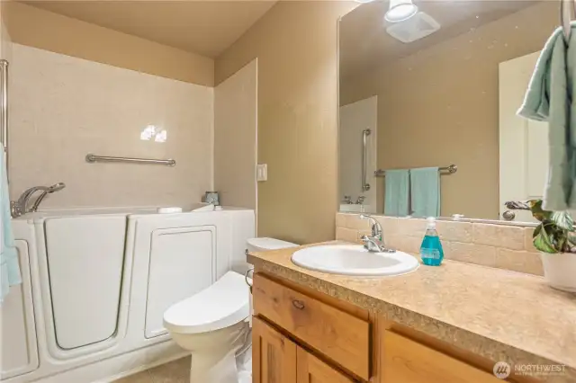 Additional Bathroom with walk in shower and Bidet toilet.