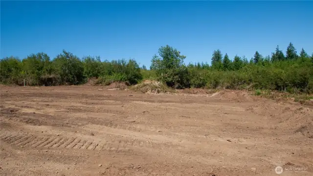 Out of view here is installed 4bd septic system