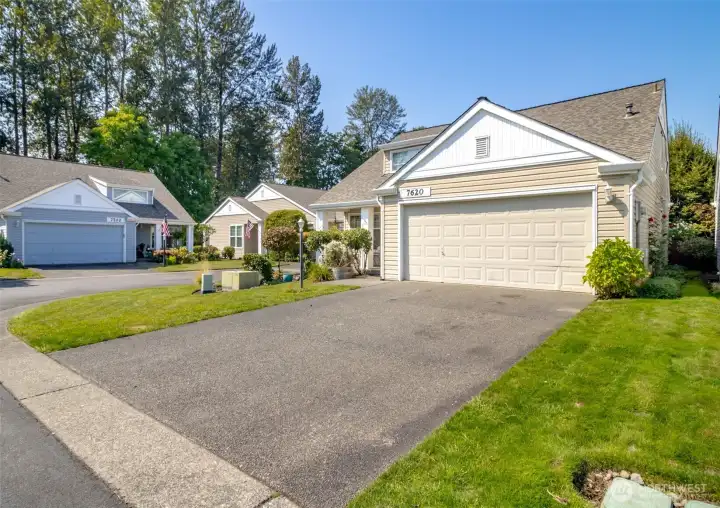 Flat driveway