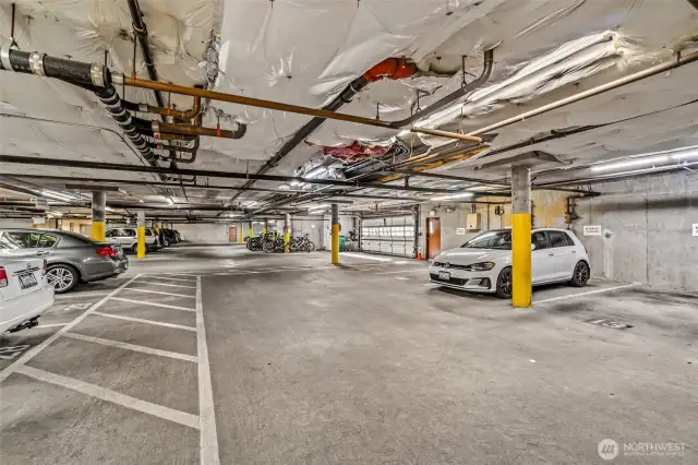 Secure Underground garage with bike storage