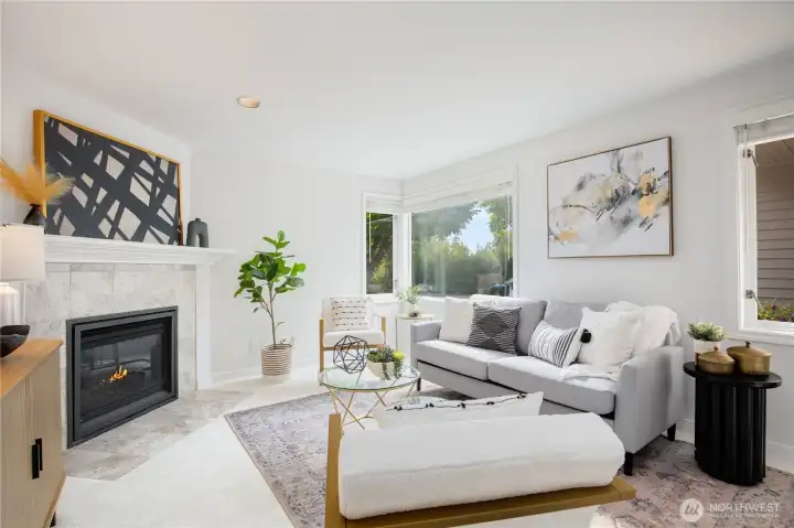 The living room.