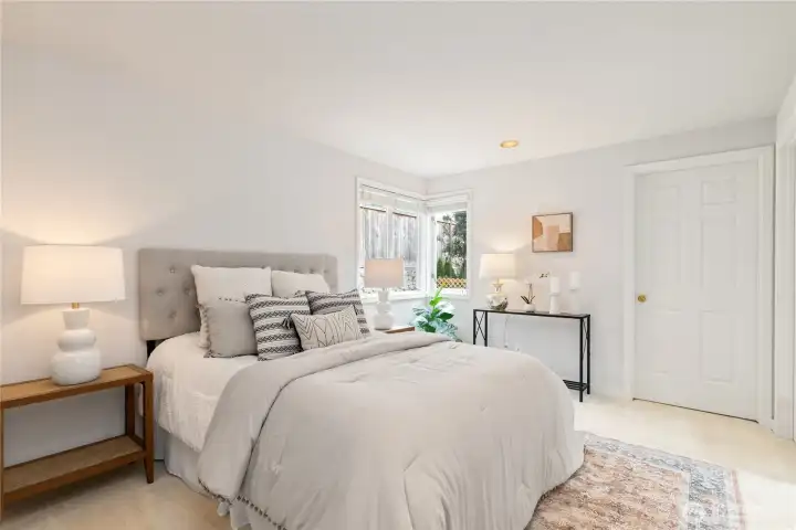 Terrific light and space in this bedroom.