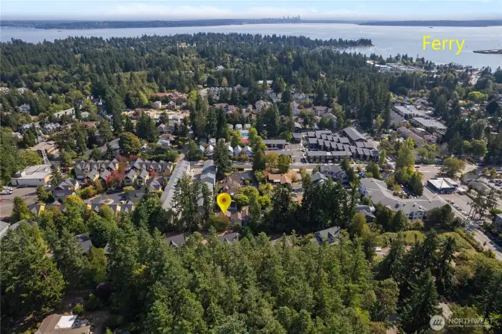 A rare quiet location within walking distance to the ferry.