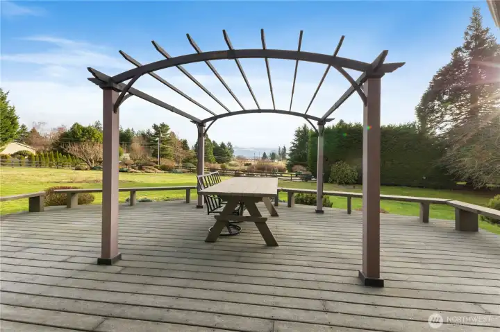 Summer time shade gazebo