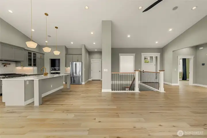 Spacious and Spectacular Great Room, Kitchen and Dining.