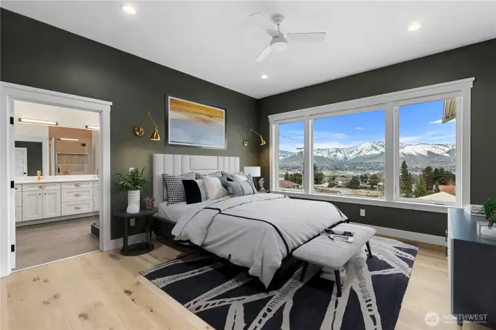 Primary Bedroom. Features more of the incrediable VIEW!