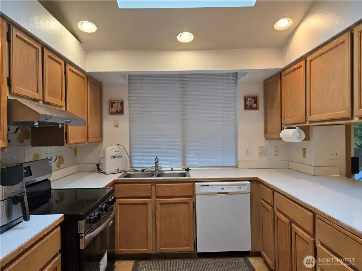 Kitchen with lots of cabinet space.