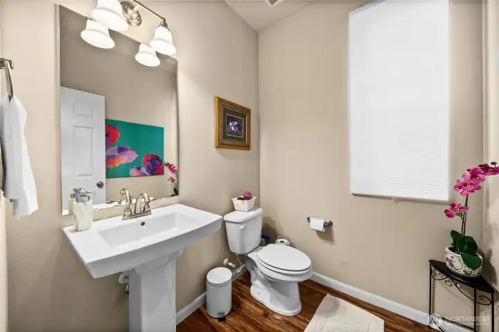 Half bath on main floor