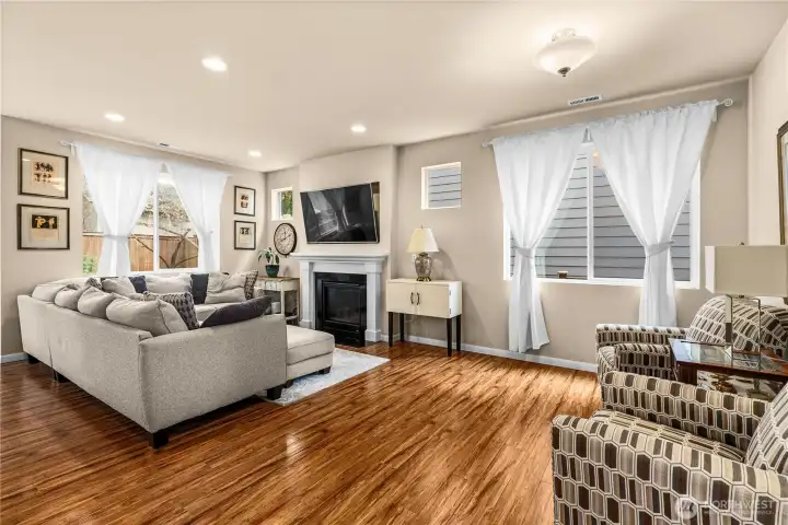 Spacious open concept floor plan; great for entertaining