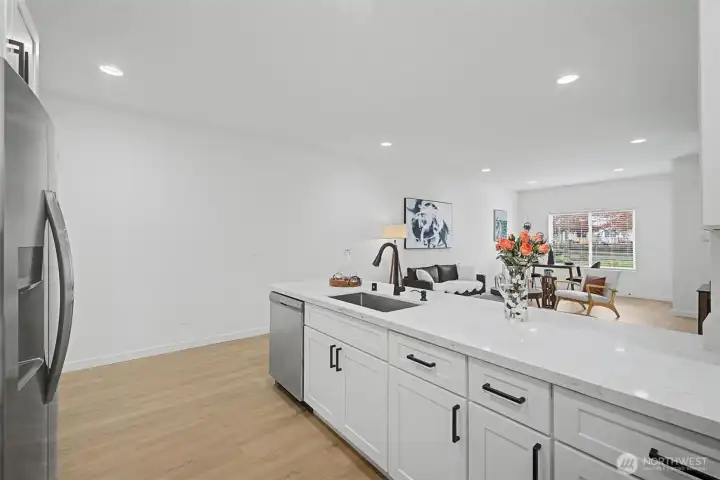 Interior photos of model unit.