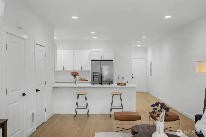 Interior photos of model unit.