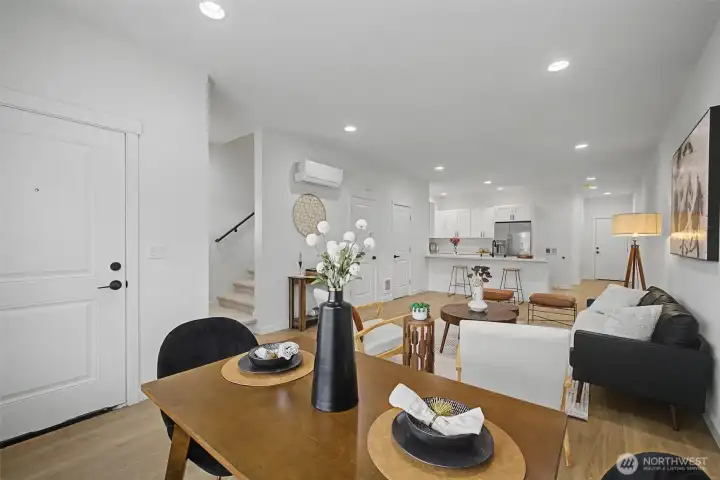 Interior photos of model unit.