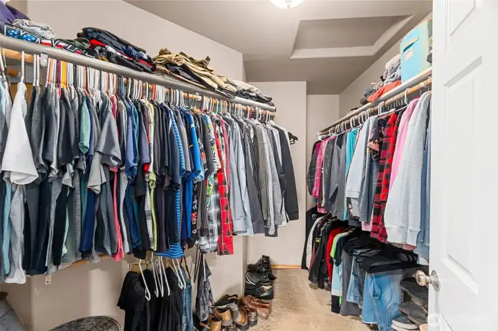 Primary walk in closet
