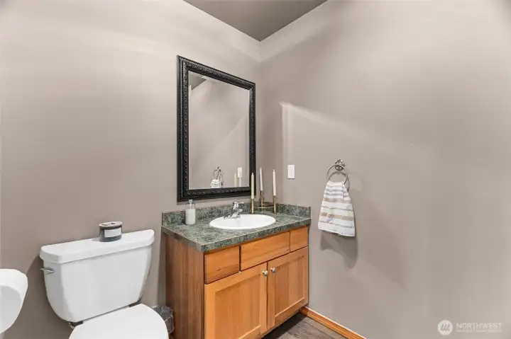 Upstairs half bath