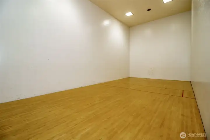 Indoor Racquetball court