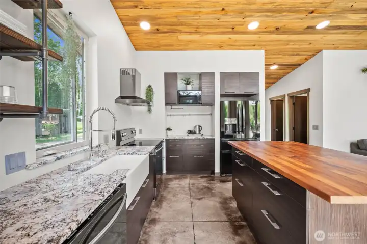 A warm and inviting space to create meals or entertain.