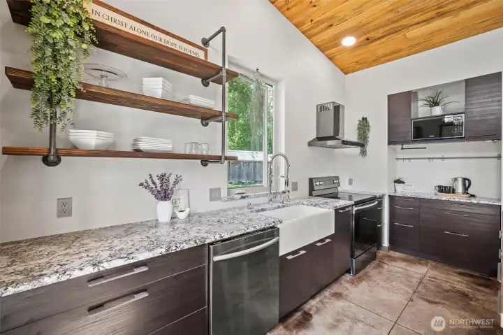 Spacious counters.