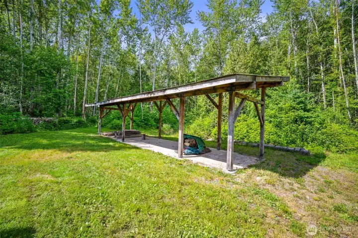 Endless possibilities for this covered space.