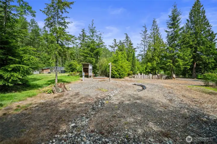 All utilities in place to add RV, tiny home, or shop.