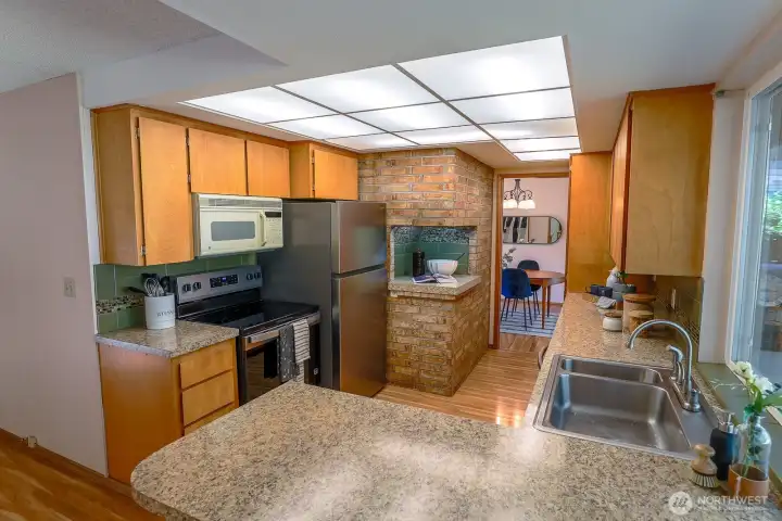 kitchen with lots of new appliances