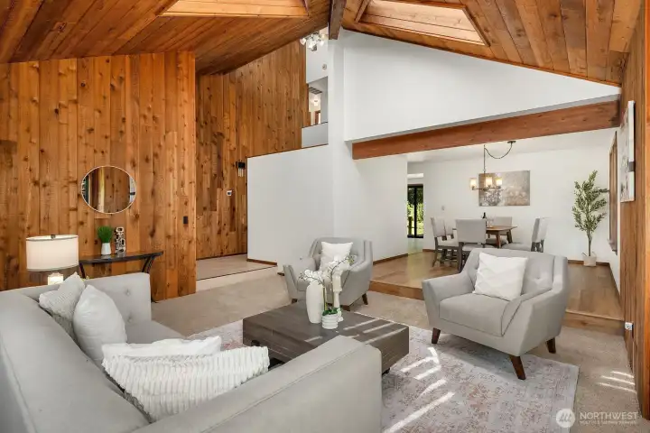 Living Room with Special Architectural Features
