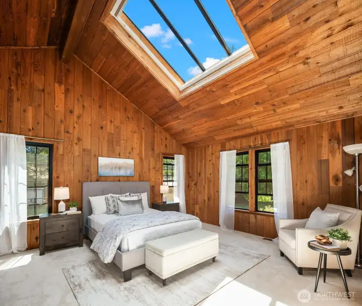 Dramatic Primary Bedroom