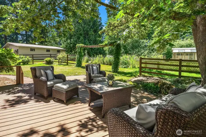Deck off Family Room and Kitchen