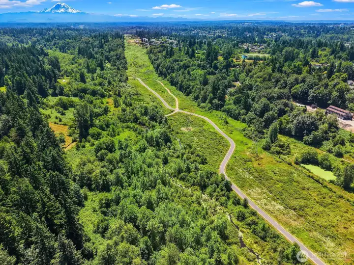 Pathway from House leads you down to Soos Creek Trail!