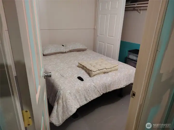 Primary Bedroom with space for a Queen size bed.  Bedroom furnishings stay with the home.